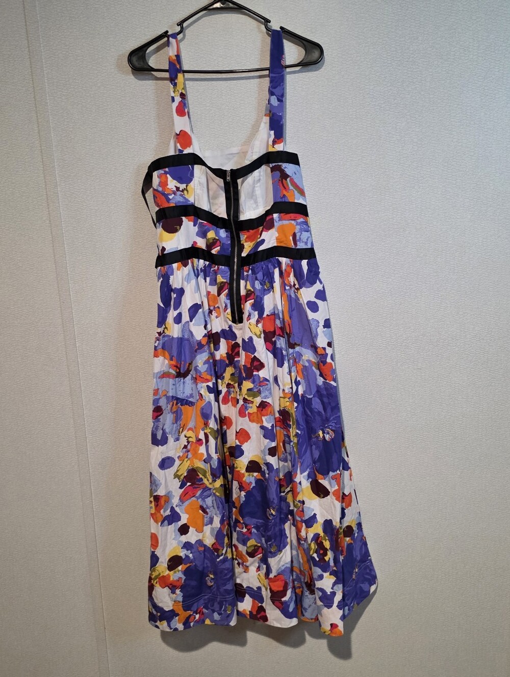 Maeve Anthropologie Botanical Floral Corset Midi Dress Colorful Womens Size 16 - Picture 4 of 9
